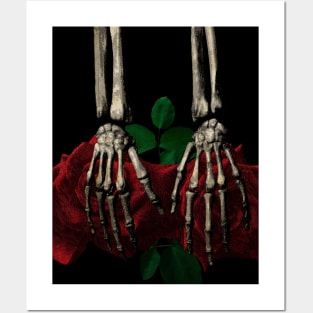 Human anatomy and roses: hands Posters and Art